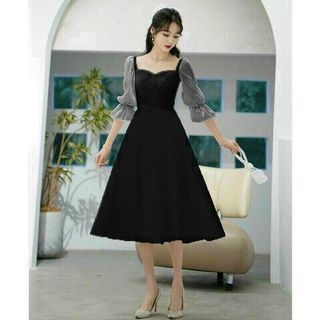 Đầm xoè tay bèo xinh xắn