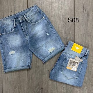 Quần short jean chất dày dặn, co giãn nhiều màu mẫu mới 2023