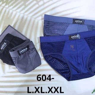 QUẦN LÓT NAM CAO CẤP THÁI LAN 604 - CHẤT THUN LẠNH KẾT HỢP LƯỚI THÔNG HƠI SIÊU THOÁNG MÁT CO GIẢN 4 CHIỀU