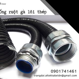 Ống ruột gà lõi thép bọc nhựa phi 1" (ID 25 - OD 32)