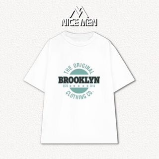 Áo Thun Nam Tay Ngắn Brooklyn, Áo Phông Cotton 4 Chiều Cao Cấp - Thời Trang Local Brand Nicemen