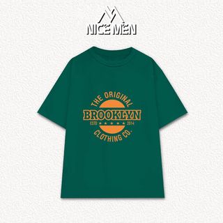 Áo Thun Nam Tay Ngắn Brooklyn, Áo Phông Cotton 4 Chiều Cao Cấp - Thời Trang Local Brand Nicemen