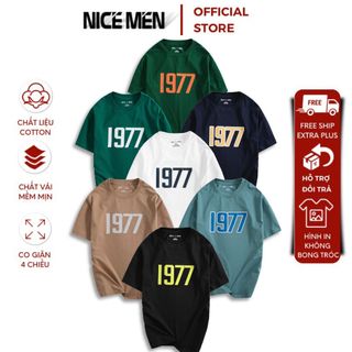 Áo Thun Nam Cổ Tròn  At004 Ngắn Tay, Áo Phông Local Brand Nicemen Vải Thun Cotton 4 Chiều Dày Dặn, Hút Mồ Hôi