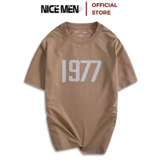 Áo Thun Nam Cổ Tròn  At004 Ngắn Tay, Áo Phông Local Brand Nicemen Vải Thun Cotton 4 Chiều Dày Dặn, Hút Mồ Hôi
