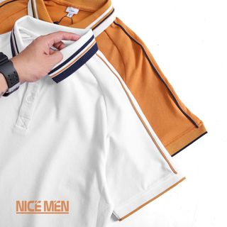 Áo Thun Polo Nam Tay Ngắn Nicemen, Vải Cvc Màu Đen In Cao Cấp, Thiết Kế Sang Trọng Apl0001