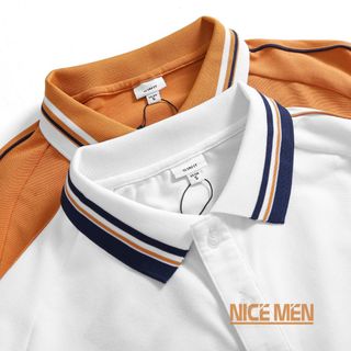 Áo Thun Polo Nam Tay Ngắn Nicemen, Vải Cvc Màu Đen In Cao Cấp, Thiết Kế Sang Trọng Apl0001