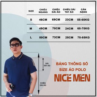 Áo Thun Polo Nam Tay Ngắn Nicemen, Vải Cvc Màu Đen In Cao Cấp, Thiết Kế Sang Trọng Apl0001