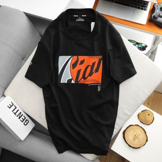 Áo Thun Nam Cổ Tròn Oak Newera 5, Áo Local Brand Nicemen Full Tag, Áo Phông Cotton 4 Chiều Dày Dặn Bo Cổ Đồng Màu