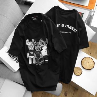 Áo Thun Nam Cổ Tròn Lifework 3, Áo Phông Unisex Cotton 4 Chiều ChíNh PhẩM VảI Dày Dặn Bo Cổ Đồng Màu- Nicemen