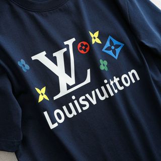 Áo Thun Nam Cổ Tròn Vuitton, Áo Phông Unisex ChấT Cotton 4 Chiều ChíNh PhẩM VảI Dày Dăn Bo Cổ Đồng Màu- Nicemen