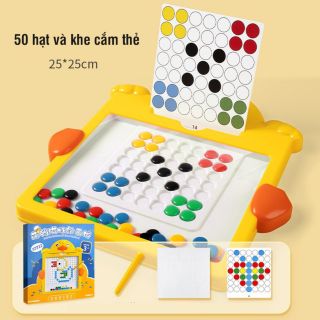 Đồ chơi bút từ tính vẽ hạt nam châm 50 viên và 7 thẻ