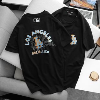 Áo Thun Nam Cổ Tròn Angeles, Áo Phông Unisex  Cotton 4 Chiều ChíNh PhẩM VảI Dày Dặn Bo Cổ Đồng Màu- Nicemen