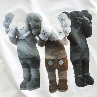 Áo Thun Nam Cổ Tròn Kaws , Áo Phông Unisex Cotton 4 Chiều ChíNh PhẩM VảI Dày Dặn Bo Cổ Đồng Màu- Nicemen