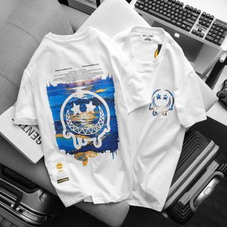 Áo Thun Nam Cổ Tròn Drew House 4, Áo Phông Unisex Chất Cotton  Chính Phẩm VảI Dày Dặn Bo Cổ Đồng Màu - Nicemen