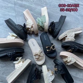 Dép nữ quai ngang đế bánh mỳ êm chân G09