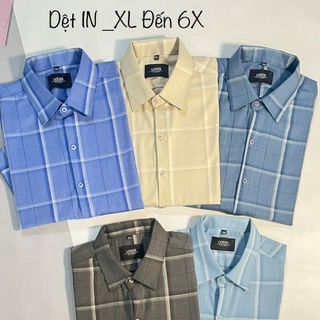 Áo sơ mi nam dài tay caro phong cách nam tính, lịch lãm