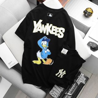 Áo Thun Nam Cổ Tròn Yankees Mlb, Áo Thun Cotton 4 Chiều 215Gram Cao Cấp - Thời Trang Streetwear Nicemen