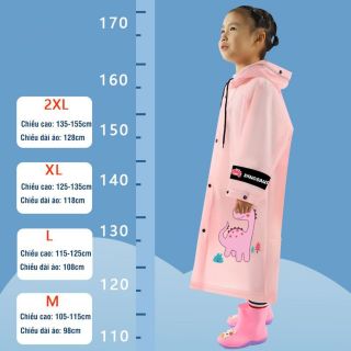 Áo mưa trẻ em Hình Thú chất liệu EVA Cao Cấp giá sỉ