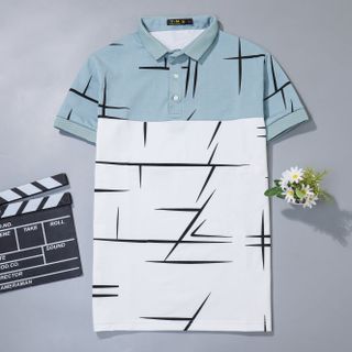 Áo polo cổ trụ phối màu vải cotton co giãn 4 chiều chất mát