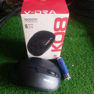 Chuột ko dây vdra v08 có kèm pin AA mới chính hãng (Hình thật)