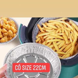 Khay Giấy Bạc Lót Nồi Chiên Không Dầu Size 22