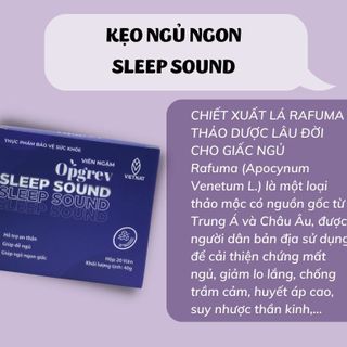 Kẹo ngậm giúp ngủ ngon, ngủ sâu giấc Opgrev Sleep Sound - Hộp 20 viên giá sỉ