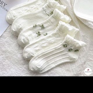 Set 5 đôi Tất vớ nữ Cotton dễ thương
