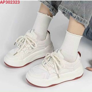 Giày thể thao nữ đế bằng viền màu đẹp