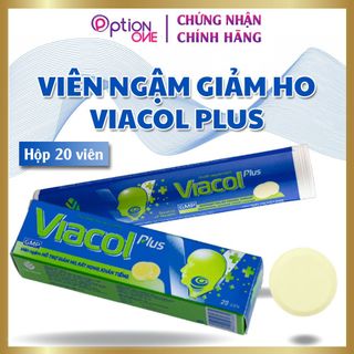 Viên ngậm giảm ho Viacol Plus - Hộp 20 viên