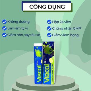 Viên ngậm giảm ho Viacol Plus - Hộp 20 viên