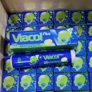 Viên ngậm giảm ho Viacol Plus - Hộp 20 viên
