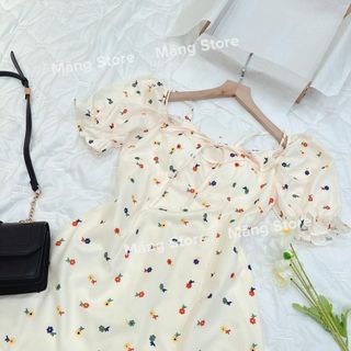Váy hoa dây cúp ngực