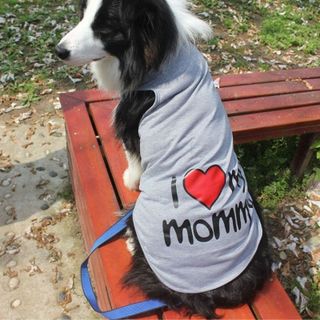 ÁO 3 LỖ CHO CHÓ LỚN I LOVE MOMMY/ DADDY - SP005150