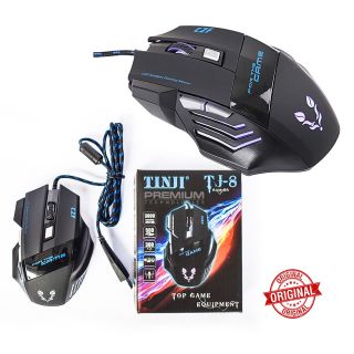 CHUỘT CHƠI GAME TINJI TJ-8 CÓ DÂY 6/7 NÚT 5500 DPI QUANG USB giá sỉ