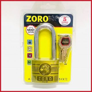 Ổ khóa Zoro ĐẦU BÁO THƯỜNG 6 phân 4 chìa - càng Dài giá sỉ