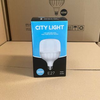 LED BULB NHỰA BỌC NHÔM (CITY LIGHT)- 40W