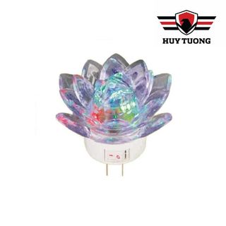 Bóng Led tự xoay hình bông sen đổi màu cao cấp - Huy Tưởng