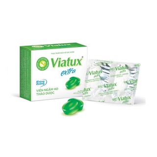 Kẹo ngậm Viatux không đường giảm ho, khàn tiếng - Hộp 20 viên