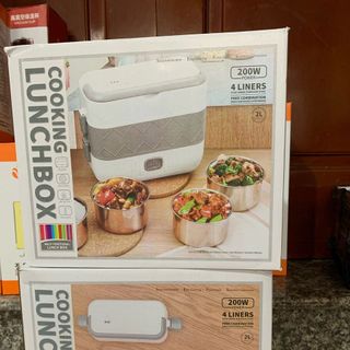 Hộp Cơm Giữ Nhiệt BUCOOK Cắm Điện 2 Tầng Inox