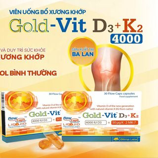 Thực phẩm cải thiện sức khoẻ răng, xương khớp và duy trì cholesterol cho cơ thể GOLD-VID D3+K2 Olimp Labs