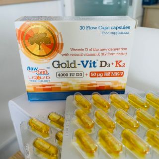 Thực phẩm cải thiện sức khoẻ răng, xương khớp và duy trì cholesterol cho cơ thể GOLD-VID D3+K2 Olimp Labs