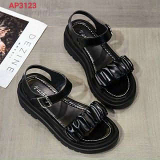 Sandal nữ quai ngang nhún xinh