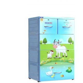 Tủ nhựa đựng quần áo cho mẹ và bé, tủ nhựa 4 tầng - ngang 60cm