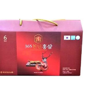 Nước hồng sâm nhung hươu linh chi 365 Hàn Quốc hộp 20 gói - thùng 5 hộp