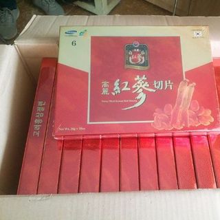 Sâm lát tẩm mật ong SAMBOK hộp 10 gói - thùng 30 hộp