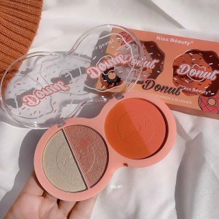Phấn 2 ngăn má hồng bắt sáng Hasaya Girl Donut