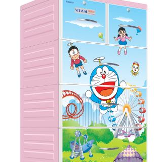 Tủ nhựa đựng quần áo cho mẹ và bé, tủ nhựa 4 tầng - ngang 60cm