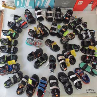 Sandal trẻ em màu đen quai ngang mềm đẹp V844