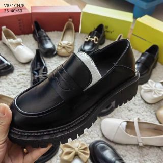 Giày lười nữ chất da mềm êm chân V851