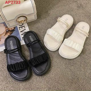 Sandal nữ Đế Bằng Quai nhún Chắc Chắn Bền Đẹp
